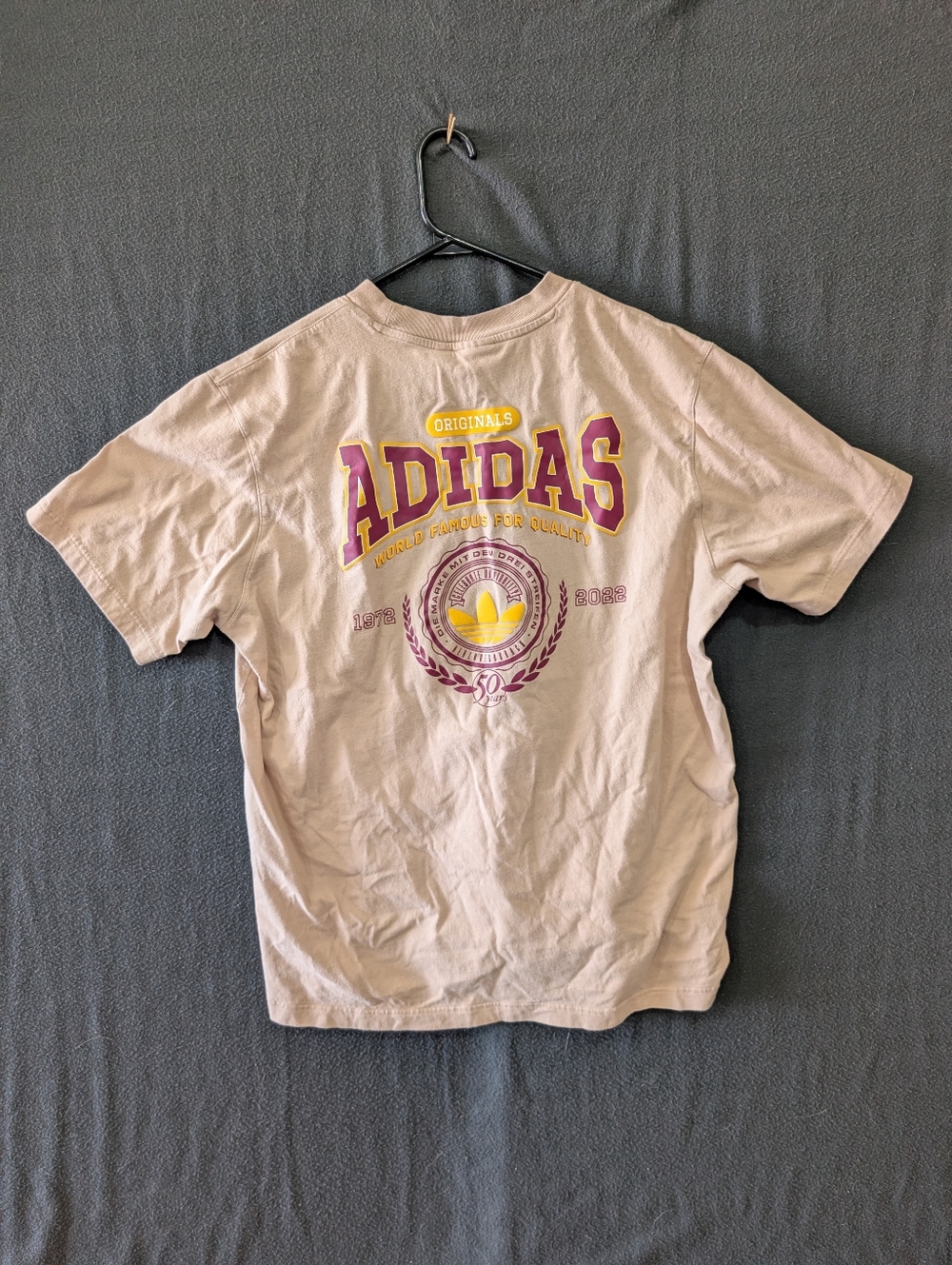 adidas Originals Loose Varsity T-Shirt - Men's Size L